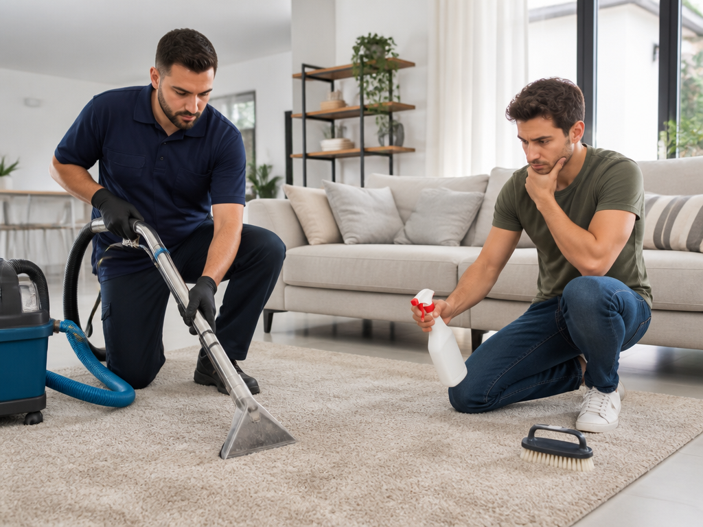 מנקה שטיחים מקצועי או DIY – איך לבחור לפי הסיטואציה